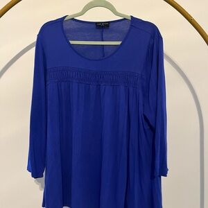 Lane Bryant Royal Blue Long Sleeve Top